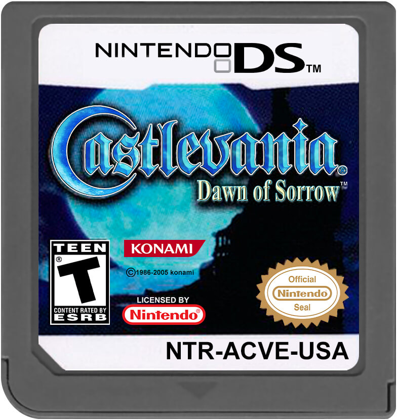 Лицензионный картридж Castlevania Dawn of Sorrow для Nintendo DS